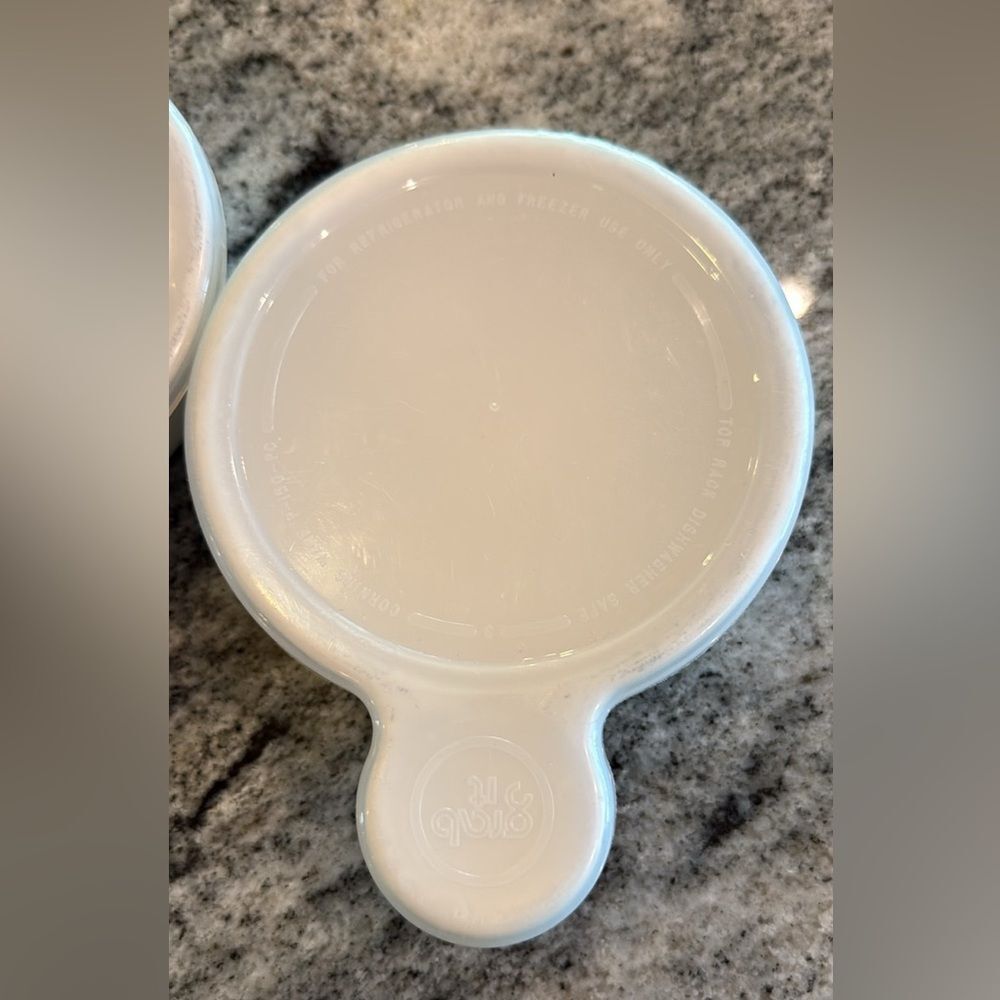 Corningware White Lids Set - Picture 2 of 10